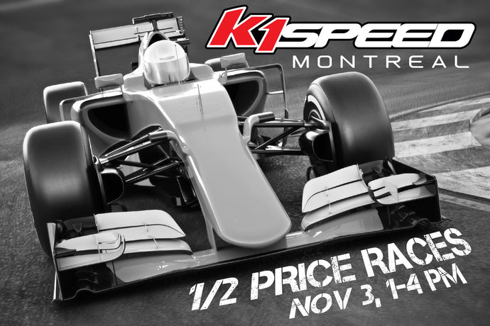 Racing at half price is possible thanks to K1 Speed!